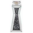 ACME Noralie Glass Accent Candleholder in Mirrored and Faux Diamonds (Set of 2)
