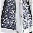 ACME Noralie Glass Accent Candleholder in Mirrored and Faux Diamonds (Set of 2)