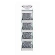 Acme Noralie Accent Candleholder in Mirrored and Faux Diamonds