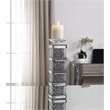 Acme Noralie Accent Candleholder in Mirrored and Faux Diamonds