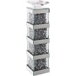 Acme Noralie Accent Candleholder in Mirrored and Faux Diamonds