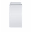 ACME Noralie 3-Drawer Console Table in Mirrored and Faux Diamonds