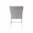 Acme Daire Side Chair Set of 2 in PU and Chrome