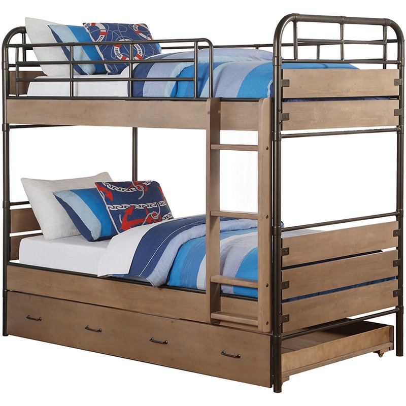bunk bed and dresser set