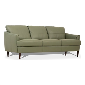 acme tacoma sofa in moss green leather