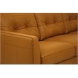 ACME Radwan Tufted Leather Sofa in Caramel