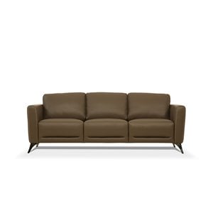 ACME Malaga Leather Sofa in Espresso Chocolate