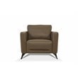 ACME Malaga Leather Accent Chair in Espresso