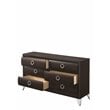 ACME Tablita 6-Drawer Wooden Dresser in Dark Merlot