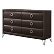 ACME Tablita 6-Drawer Wooden Dresser in Dark Merlot
