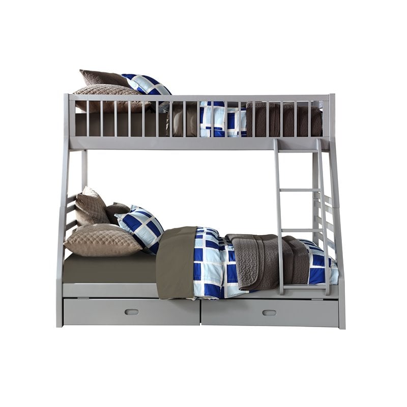 Acme Jason Twin Over Full Bunk Bed With, Jason Twin Over Full Bunk Bed