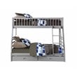 ACME Jason Twin over Full Bunk Bed with 2 Drawers in Gray