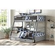 ACME Jason Twin over Full Bunk Bed with 2 Drawers in Gray