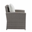 ACME Tahan 4 Piece Wicker Patio Sofa Set in Gray