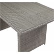 ACME Tahan 4 Piece Wicker Patio Sofa Set in Gray