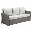 ACME Tahan 4 Piece Wicker Patio Sofa Set in Gray