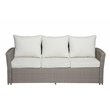 ACME Tahan 4 Piece Wicker Patio Sofa Set in Gray
