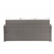ACME Tahan 4 Piece Wicker Patio Sofa Set in Gray