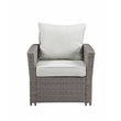 ACME Tahan 4 Piece Wicker Patio Sofa Set in Gray