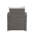 ACME Tahan 4 Piece Wicker Patio Sofa Set in Gray
