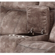 ACME Zubaida Reclining Loveseat with USB Dock and Console in Chocolate Velvet