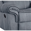 ACME Zubaida Reclining Loveseat with USB Dock and Console in 2-Tone Gray Velvet