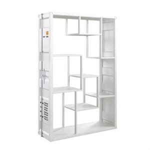 acme cargo bookcase in white