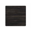 ACME Cargo Square Counter Height Table in Antique Walnut Wood and Gunmetal Metal