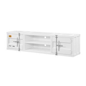 acme cargo tv stand in white