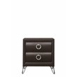 ACME Tablita 2-Drawer Wooden Nightstand in Dark Merlot