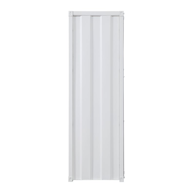 ACME Cargo Wardrobe Metal Armoire with 1 Door in White
