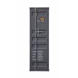 ACME Cargo Wardrobe Armoire with 1 Door in Gunmetal
