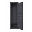 ACME Cargo Wardrobe Armoire with 1 Door in Gunmetal