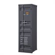 ACME Cargo Wardrobe Armoire with 1 Door in Gunmetal