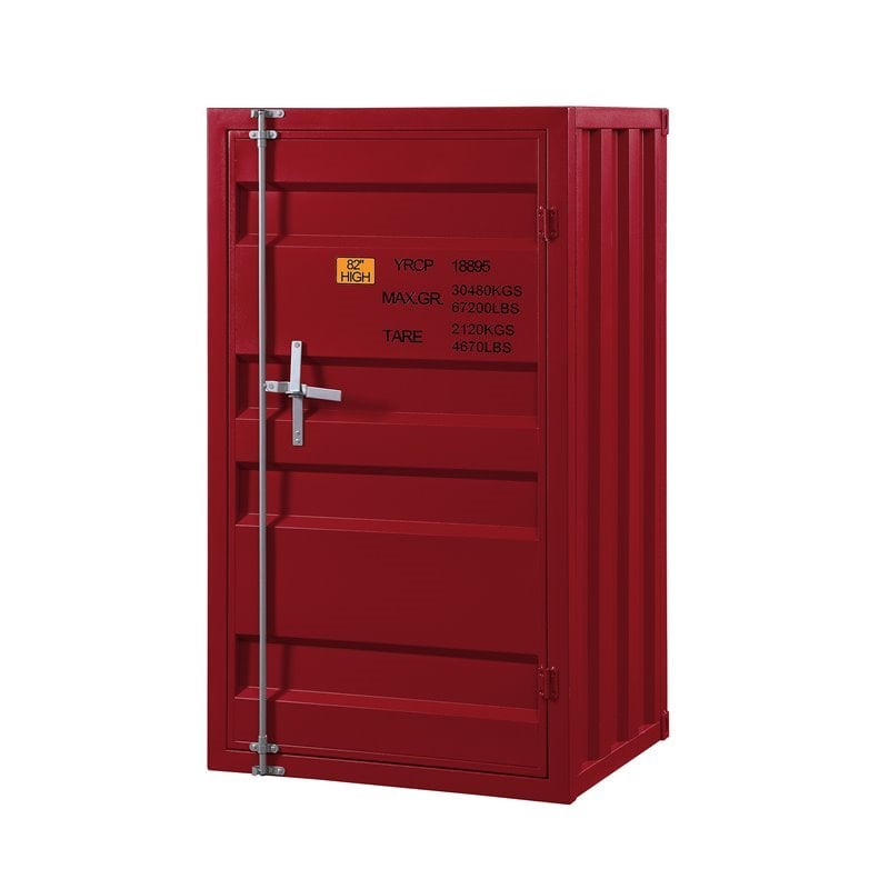 Acme Cargo Chest With 1 Door In Red, Acme Furniture Cargo Dresser