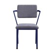 ACME Cargo Upholstered Metal Kids Chair in Gray and Blue