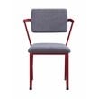 ACME Cargo Kids Chair in Gray Fabric & Red