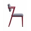 ACME Cargo Kids Chair in Gray Fabric & Red