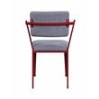 ACME Cargo Kids Chair in Gray Fabric & Red