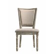 ACME Gabrian Upholstered Dining Side Chair in Reclaimed Gray (Set of 2)
