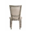 ACME Gabrian Upholstered Dining Side Chair in Reclaimed Gray (Set of 2)