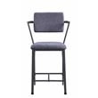 ACME Cargo Counter Height Chair (Set of 2) in Fabric & Gunmetal