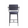 ACME Cargo Counter Height Chair (Set of 2) in Fabric & Gunmetal