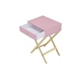 ACME Coleen Side Table in Pink & Gold