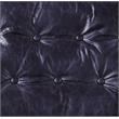 ACME Carney Button Tufted Accent Chair in Vintage Blue Top Grain Leather