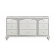 ACME Maverick 9-Drawer Wooden Dresser in White Platinum