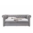 ACME Justice Daybed & Trundle (Twin Size) in Smoke Gray Fabric