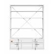 ACME Cargo Bookshelf & Ladder (TV Stand) in White