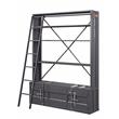 ACME Cargo Bookshelf & Ladder (TV Stand) in Gunmetal
