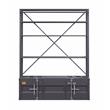 ACME Cargo Bookshelf & Ladder (TV Stand) in Gunmetal